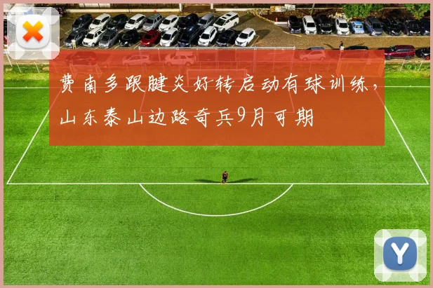 费南多跟腱炎好转启动有球训练，山东泰山边路奇兵9月可期